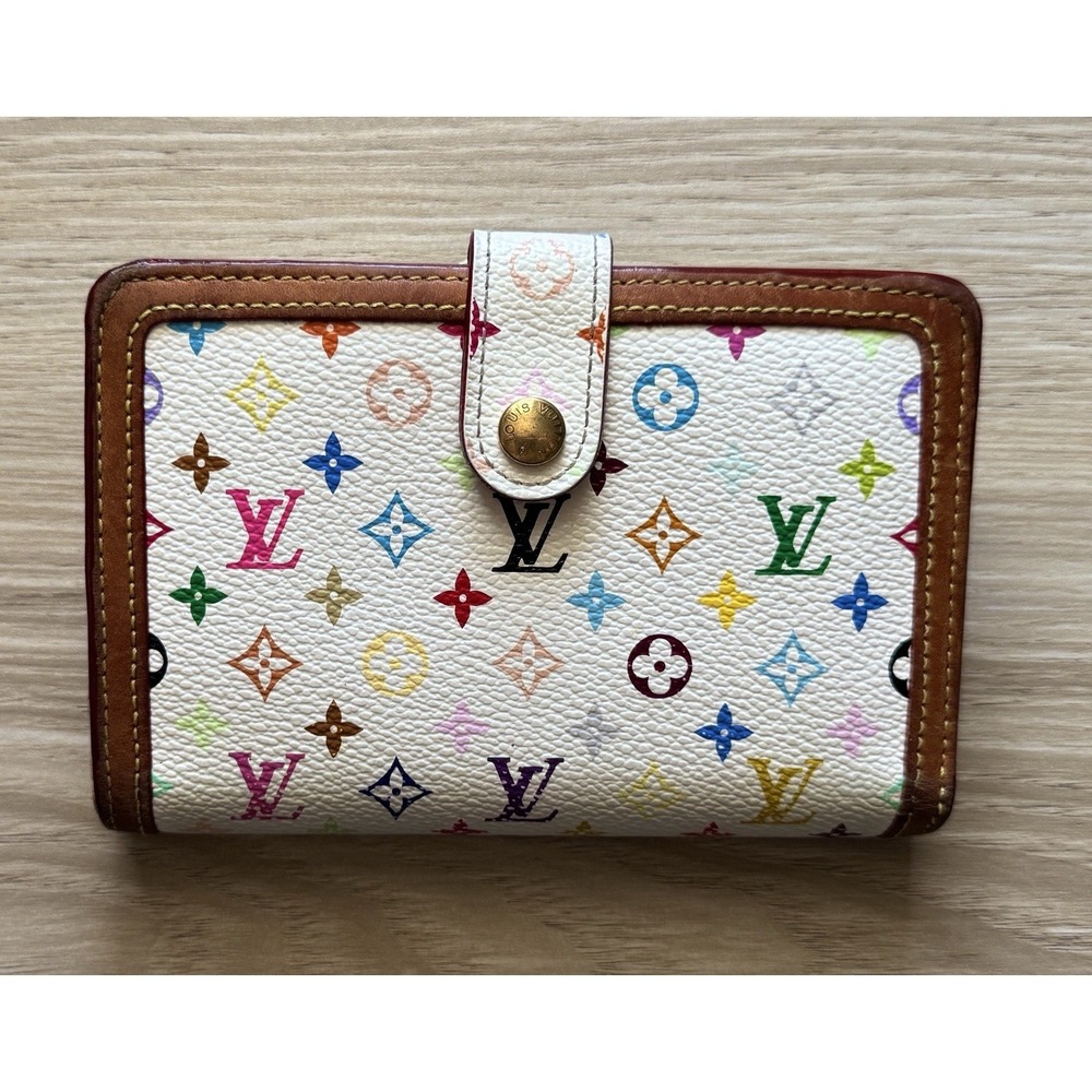 *RARE* Authentic Louis Vuitton X TAKASHI Murakami Multicolor Kisslock Wallet